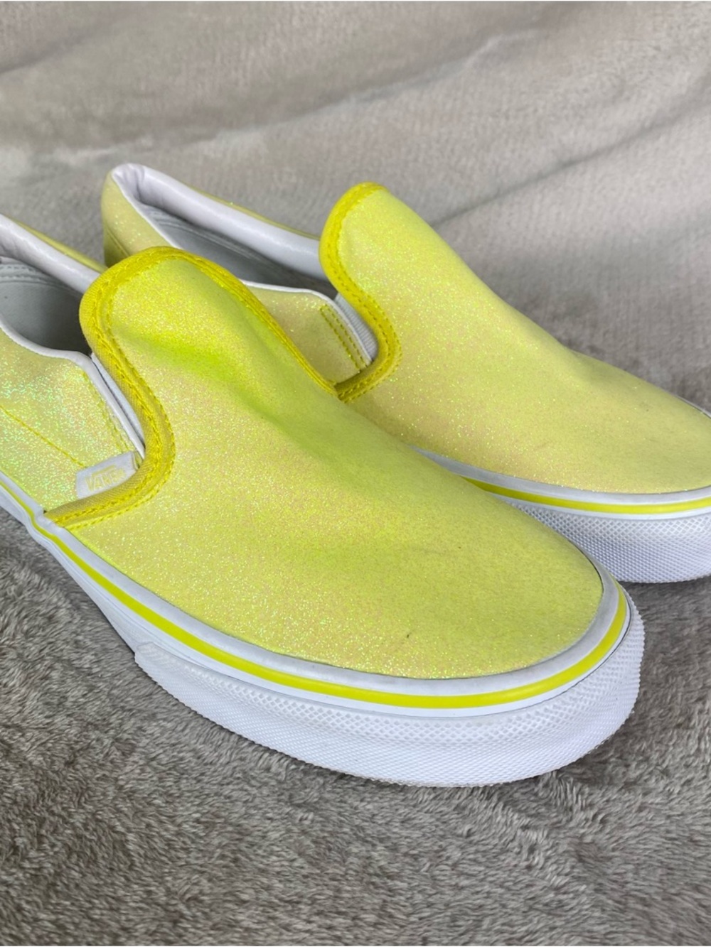 Vans Slip-On Sneakers Yellow Glitter